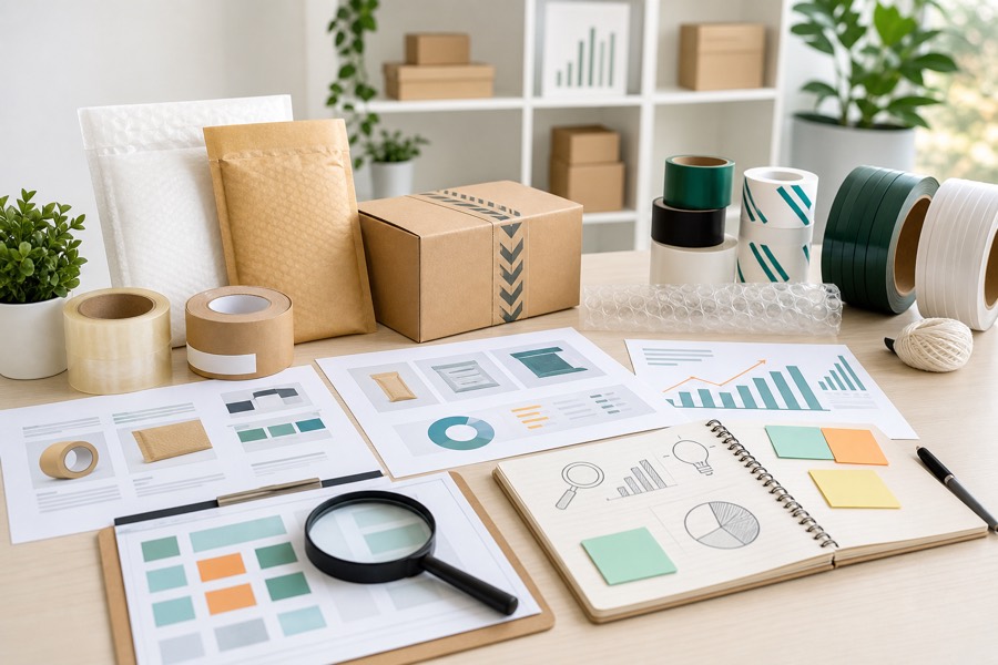 Packaging knowledge and sourcing insights workspace