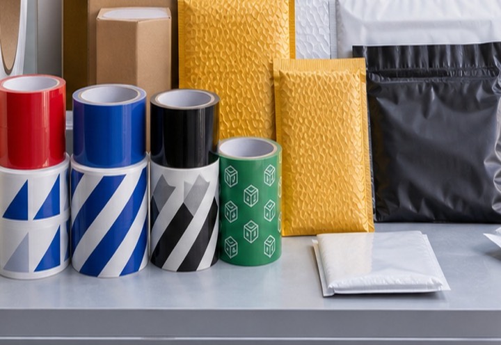Two-color custom printed tape case
